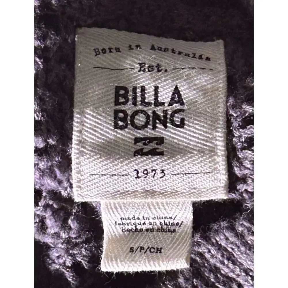 Billabong Crochet Style Bell Sleeve Scoop Neck Sweater Small